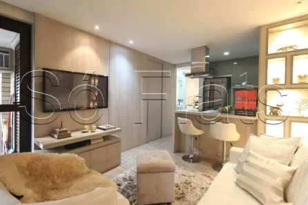 Apartamento com 1 Quarto para alugar, 50m² no Moema, São Paulo