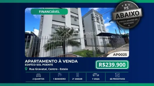 Apartamento com 2 Quartos à venda, 60m² no Centro, Esteio