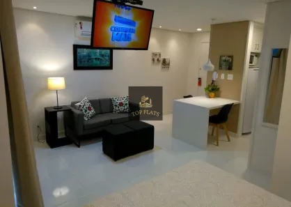 Flat com 1 Quarto para alugar, 35m² no Moema, São Paulo