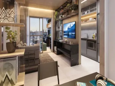 Apartamento com 1 Quarto à venda, 33m² no Santo Amaro, São Paulo