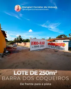 Lote/Terreno para alugar, 250m² no Zona de Expansão (Olhos D'Agua), Barra dos Coqueiros