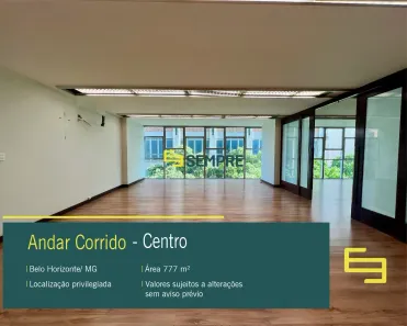 Imóvel Comercial para alugar, 778m² no Centro, Belo Horizonte