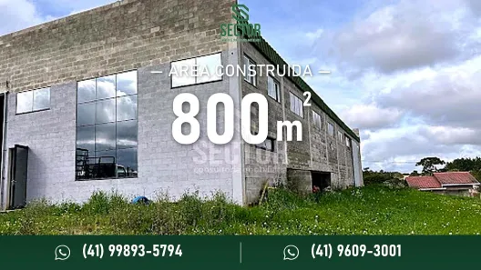 Galpão/Depósito/Armazém para alugar, 800m² no Colônia Murici, São José dos Pinhais