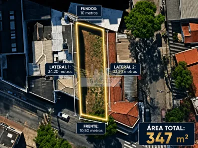 Lote/Terreno à venda, 200m² no Parque Industriário, Santo André