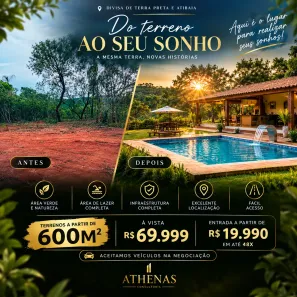 Lote/Terreno à venda, 600m² no Caetetuba, Atibaia