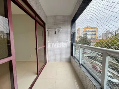 Apartamento com 3 Quartos para alugar, 137m² no Campo Grande, Santos