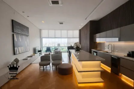 Apartamento com 1 Quarto para alugar, 88m² no Brooklin Paulista, São Paulo