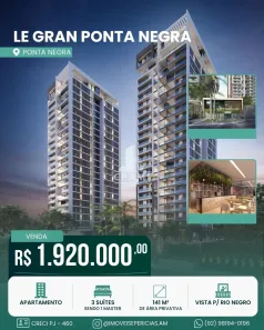 Apartamento com 3 Quartos à venda, 141m² no Ponta Negra, Manaus
