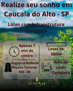 Lote/Terreno à venda, 500m² no Jardim Japão (Caucaia do Alto), Cotia