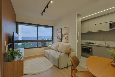 Apartamento com 1 Quarto para alugar, 47m² no Vila da Serra, Nova Lima