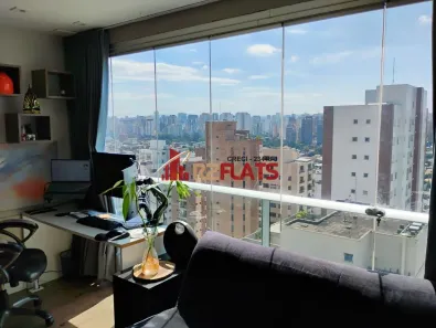 Flat com 1 Quarto para alugar, 39m² no Brooklin Paulista, São Paulo
