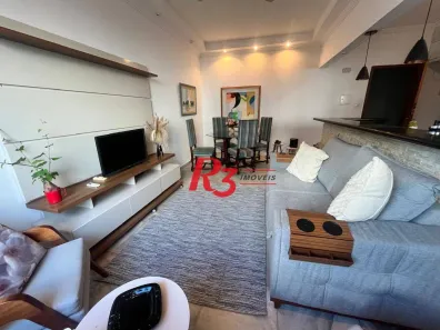 Apartamento com 2 Quartos para alugar, 81m² no José Menino, Santos