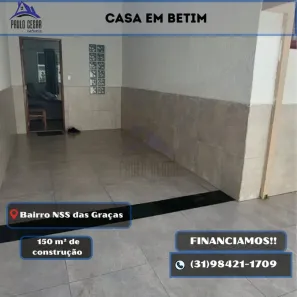 Casa com 2 Quartos à venda, 150m² no Senhora das Graças, Betim