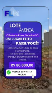Lote/Terreno à venda, 255m² no Nova Goianira, Goianira