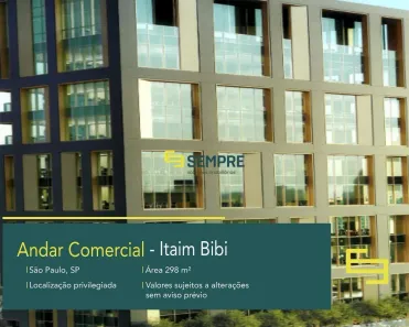 Imóvel Comercial para alugar, 298m² no Itaim Bibi, São Paulo