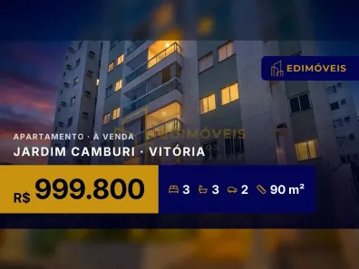 Apartamento com 3 Quartos à venda, 90m² no Jardim Camburi, Vitória