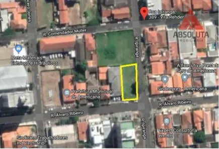 Lote/Terreno à venda, 569m² no Vila Rehder, Americana
