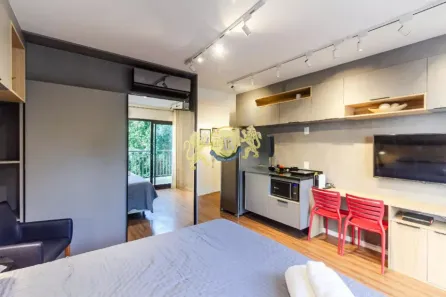 Flat com 1 Quarto à venda, 34m² no Indianópolis, São Paulo