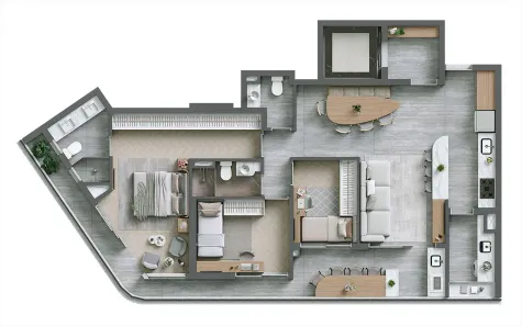 Apartamento com 3 Quartos à venda, 110m² no Alphagran Alphaville, Barueri
