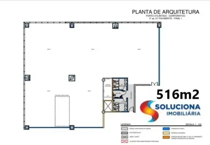 Sala Comercial para venda ou aluguel, 516m² no Santo Cristo, Rio de Janeiro