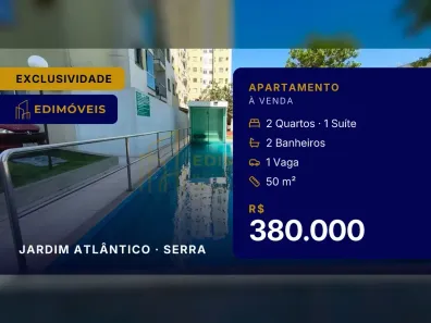 Apartamento com 2 Quartos à venda, 50m² no Jardim Atlântico, Serra