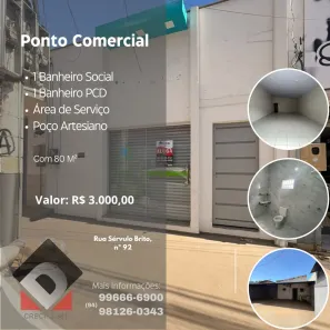 Ponto Comercial para alugar, 80m² no Cidade Nova, Marabá
