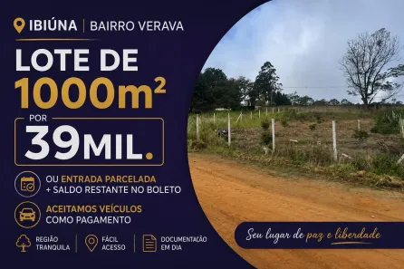 Lote/Terreno à venda, 1000m² no , Ibiúna