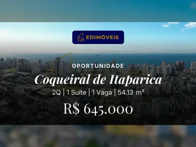 Apartamento com 2 Quartos à venda, 54m² no Coqueiral de Itaparica, Vila Velha