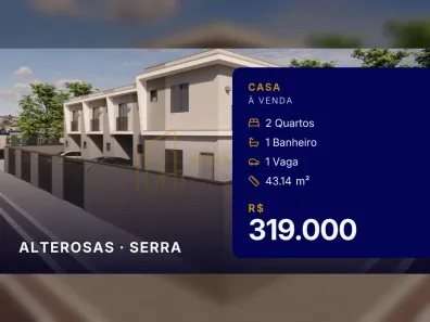 Casa com 2 Quartos à venda, 43m² no Alterosas, Serra