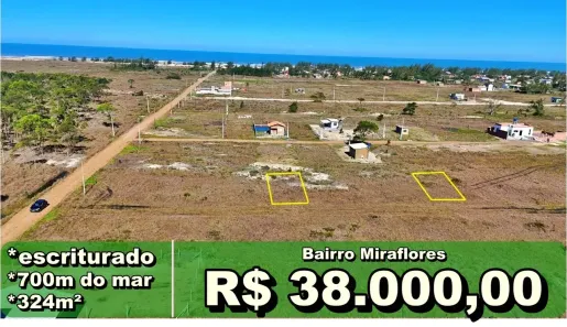 Lote/Terreno à venda, 324m² no Praia Lagoinhas, Balneário Gaivota