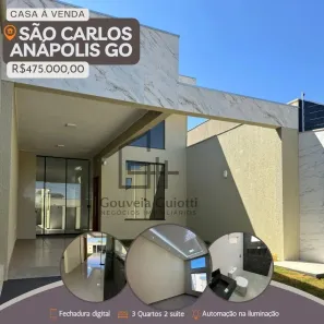 Casa com 3 Quartos à venda, 119m² no São Carlos, Anápolis
