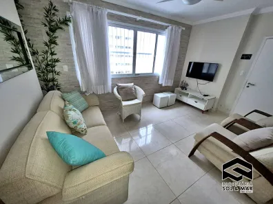 Apartamento com 2 Quartos para alugar, 66m² no Pitangueiras, Guarujá