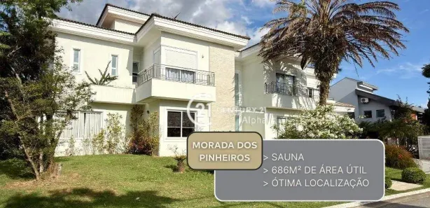 Casa de Condomínio com 4 Quartos à venda, 686m² no Morada dos Pinheiros (Aldeia da Serra), Santana de Parnaíba