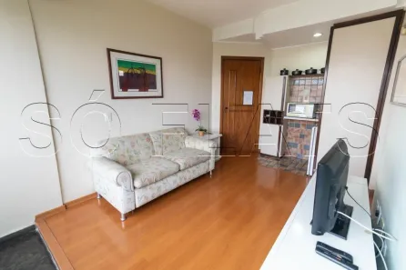 Flat com 1 Quarto para alugar, 34m² no Paraíso do Morumbi, São Paulo