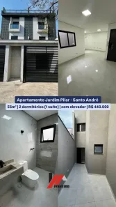Apartamento com 2 Quartos à venda, 56m² no Jardim Stella, Santo André