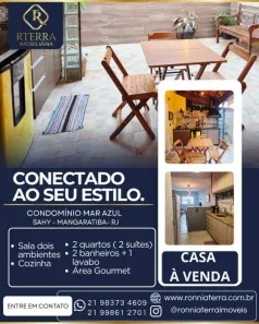 Casa de Condomínio com 2 Quartos à venda, 70m² no Sahy, Mangaratiba