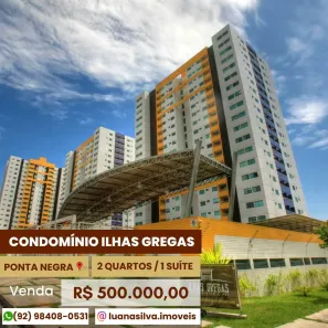 Apartamento com 2 Quartos à venda, 72m² no Ponta Negra, Manaus