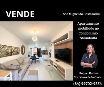 Apartamento com 2 Quartos à venda, 77m² no Centro, São Miguel do Gostoso