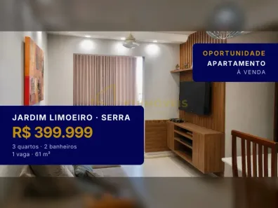 Apartamento com 3 Quartos à venda, 61m² no Jardim Limoeiro, Serra