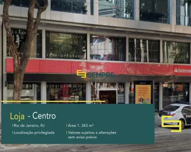 Ponto Comercial para alugar, 1343m² no Centro, Rio de Janeiro