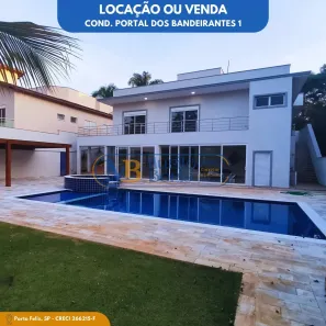 Casa de Condomínio com 3 Quartos para venda ou aluguel, 450m² no Portal dos Bandeirantes II, Porto Feliz