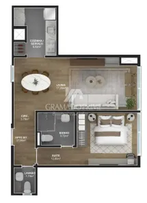 Apartamento com 2 Quartos à venda, 70m² no Floresta, Gramado