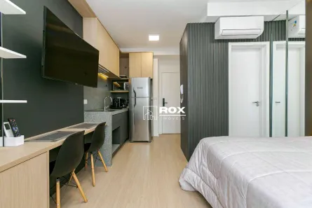 Apartamento com 1 Quarto para alugar, 23m² no Centro, Curitiba