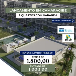 Apartamento com 2 Quartos à venda, 40m² no Estação Nova, Camaragibe
