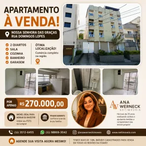 Apartamento com 2 Quartos à venda, 70m² no Nossa Senhora das Graças, Juiz de Fora