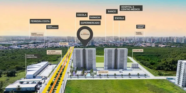 Apartamento com 2 Quartos à venda, 55m² no Farolândia, Aracaju