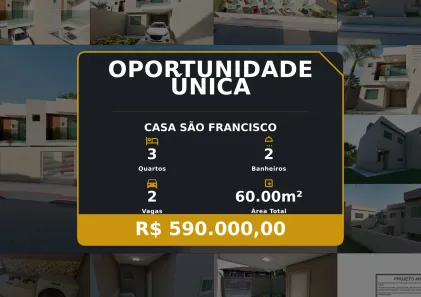 Casa com 3 Quartos à venda, 60m² no São Francisco, Serra