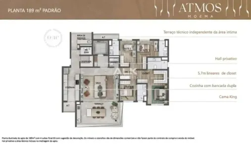 Apartamento com 4 Quartos à venda, 189m² no Vila Uberabinha, São Paulo