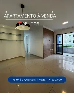 Apartamento com 3 Quartos à venda, 75m² no Aflitos, Recife