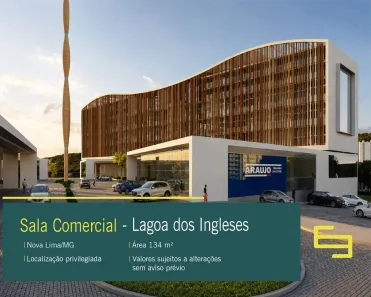 Sala Comercial à venda, 134m² no Alphaville - Lagoa dos Ingleses, Nova Lima